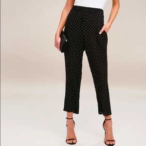 BNWT Laura plus black and white polka dot pants